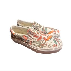 Floral Slip-On Vans Shoes